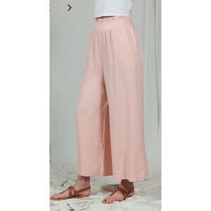 coco jaimeson Pants  Paperbag Rosa Color Wide-leg ,Pockers XL
